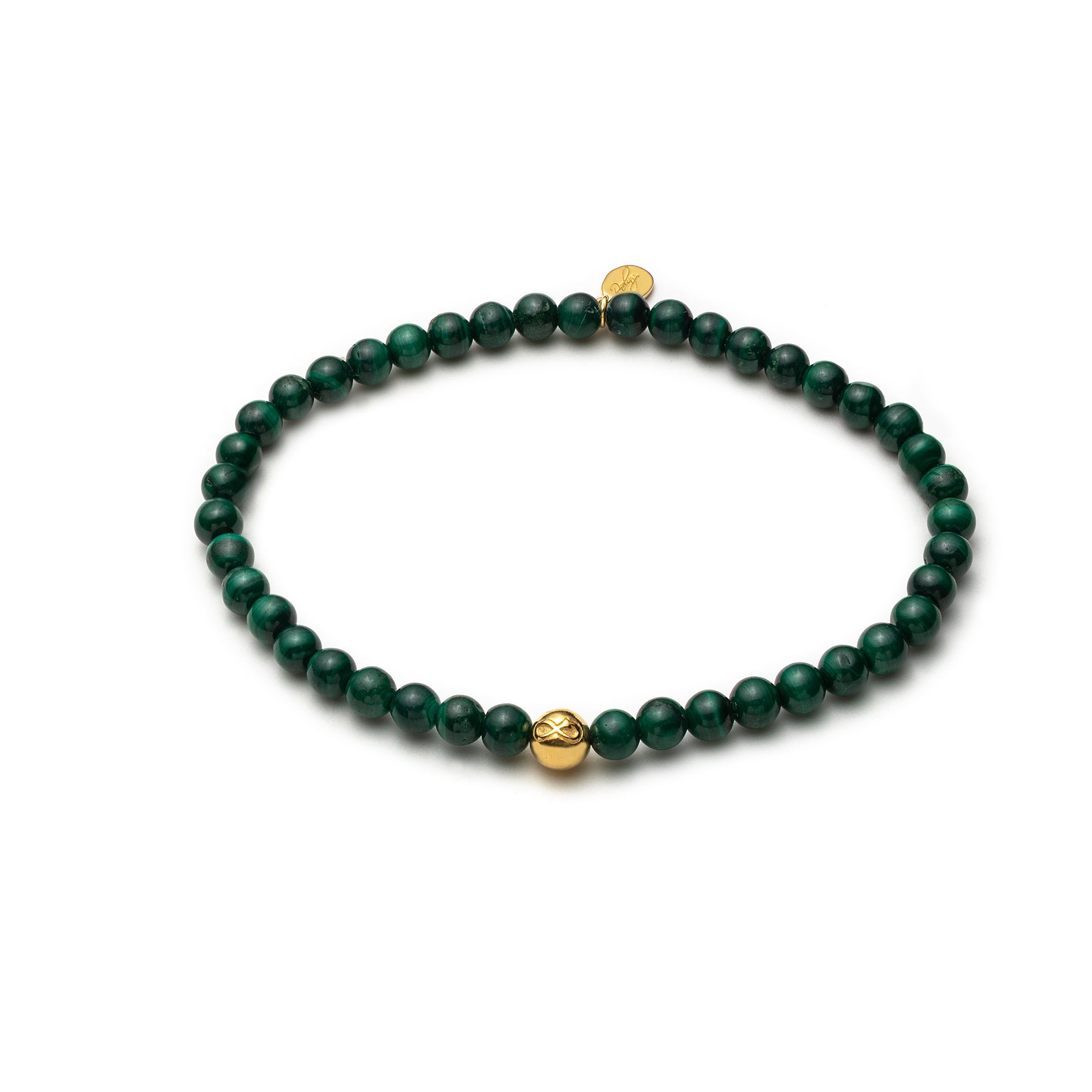 Uendelighed malakit unisex Perle-armbånd
