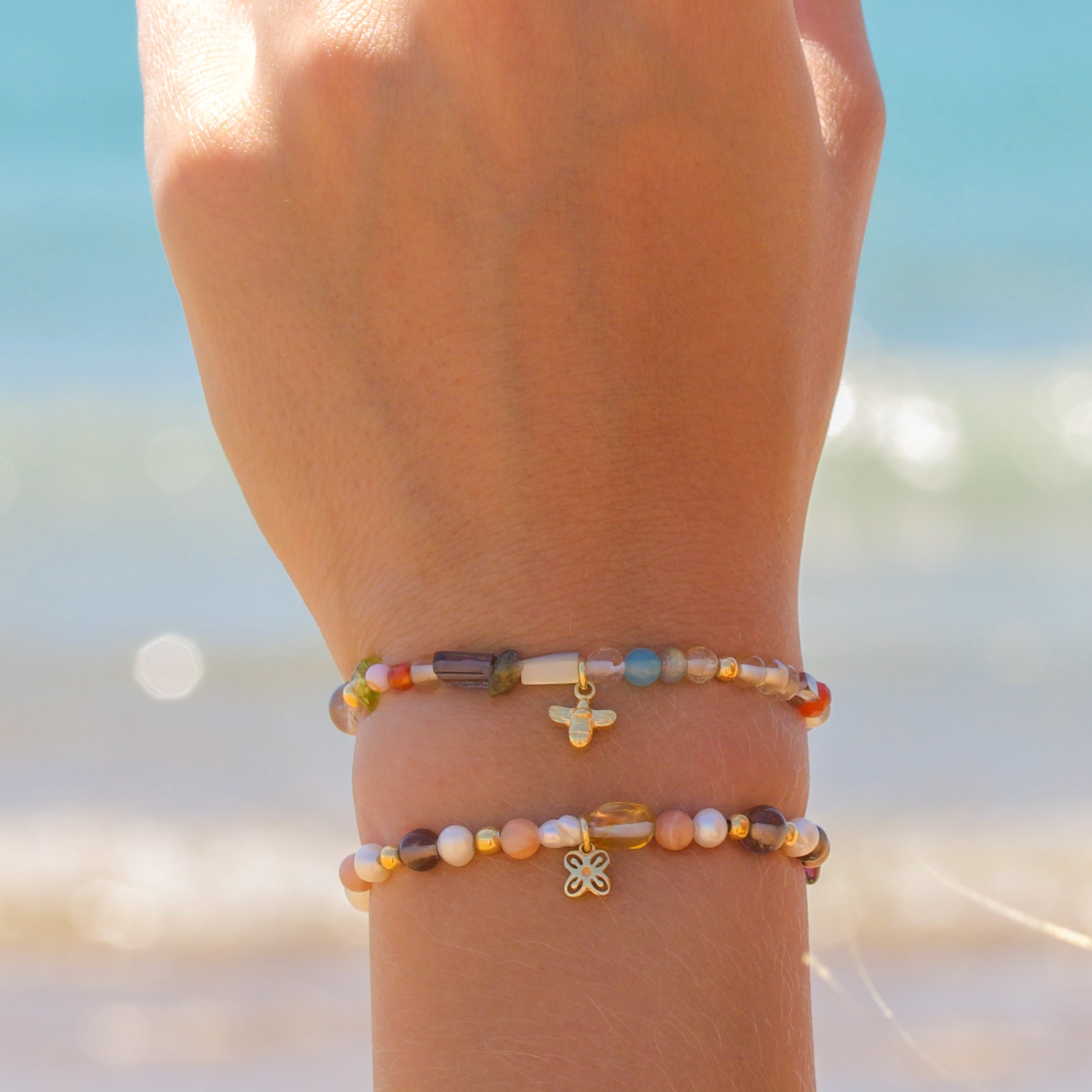 'Bee the change' đ Perle-armbĂ„nd