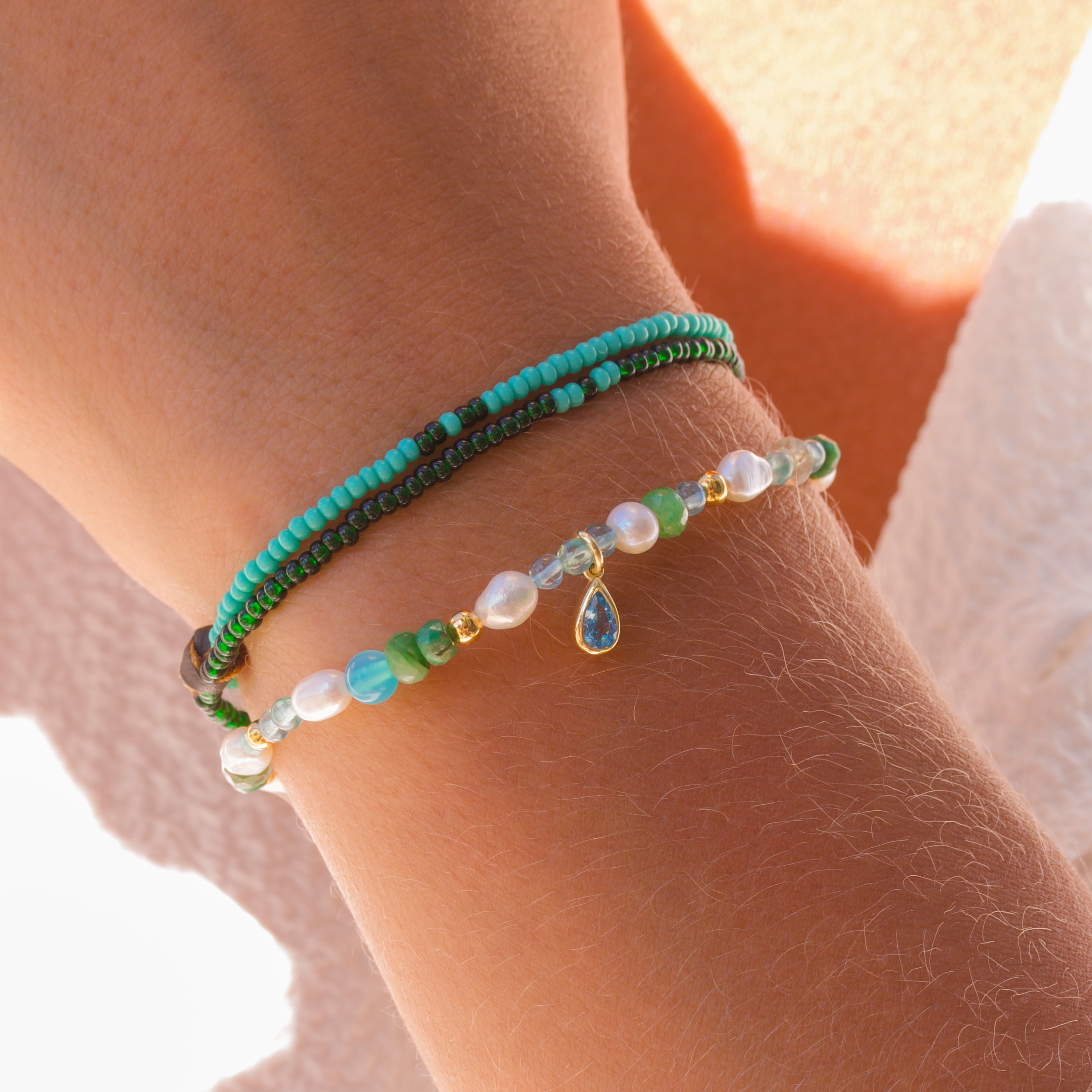 VanddrĂ„beđ§ Pure Perle-armbĂ„nd