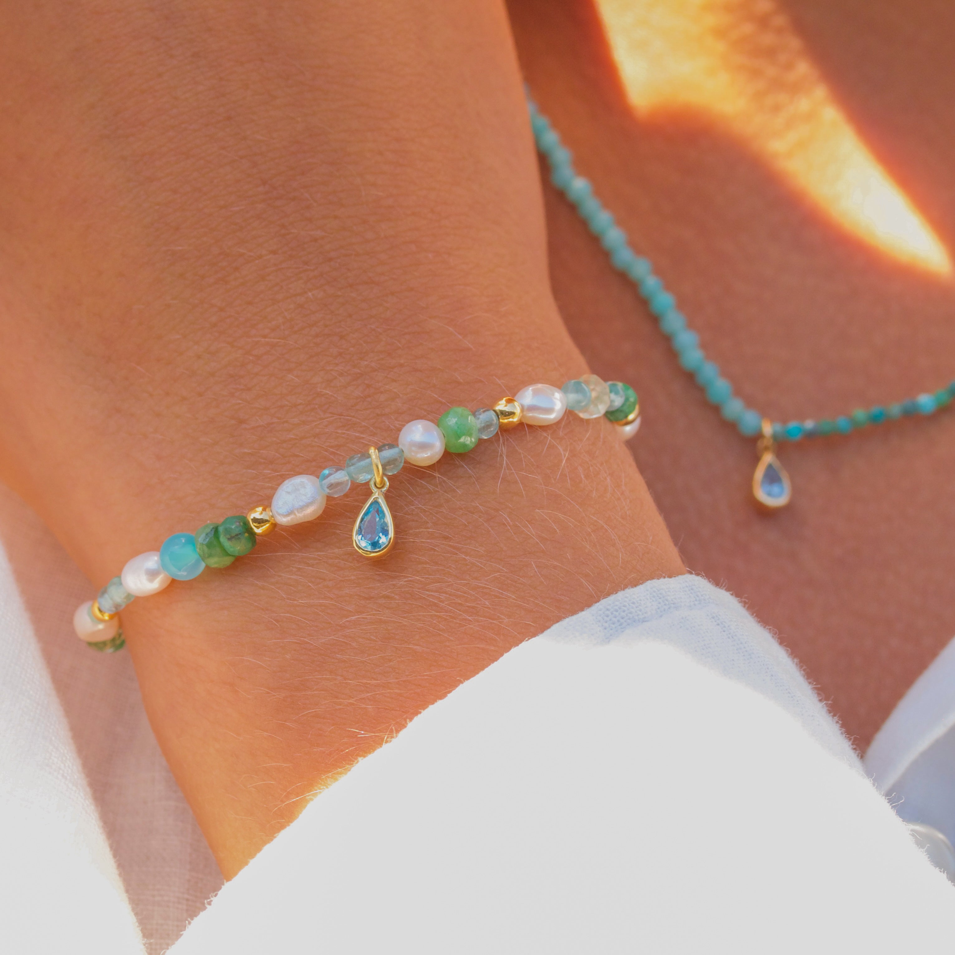VanddrĂ„beđ§ Pure Perle-armbĂ„nd