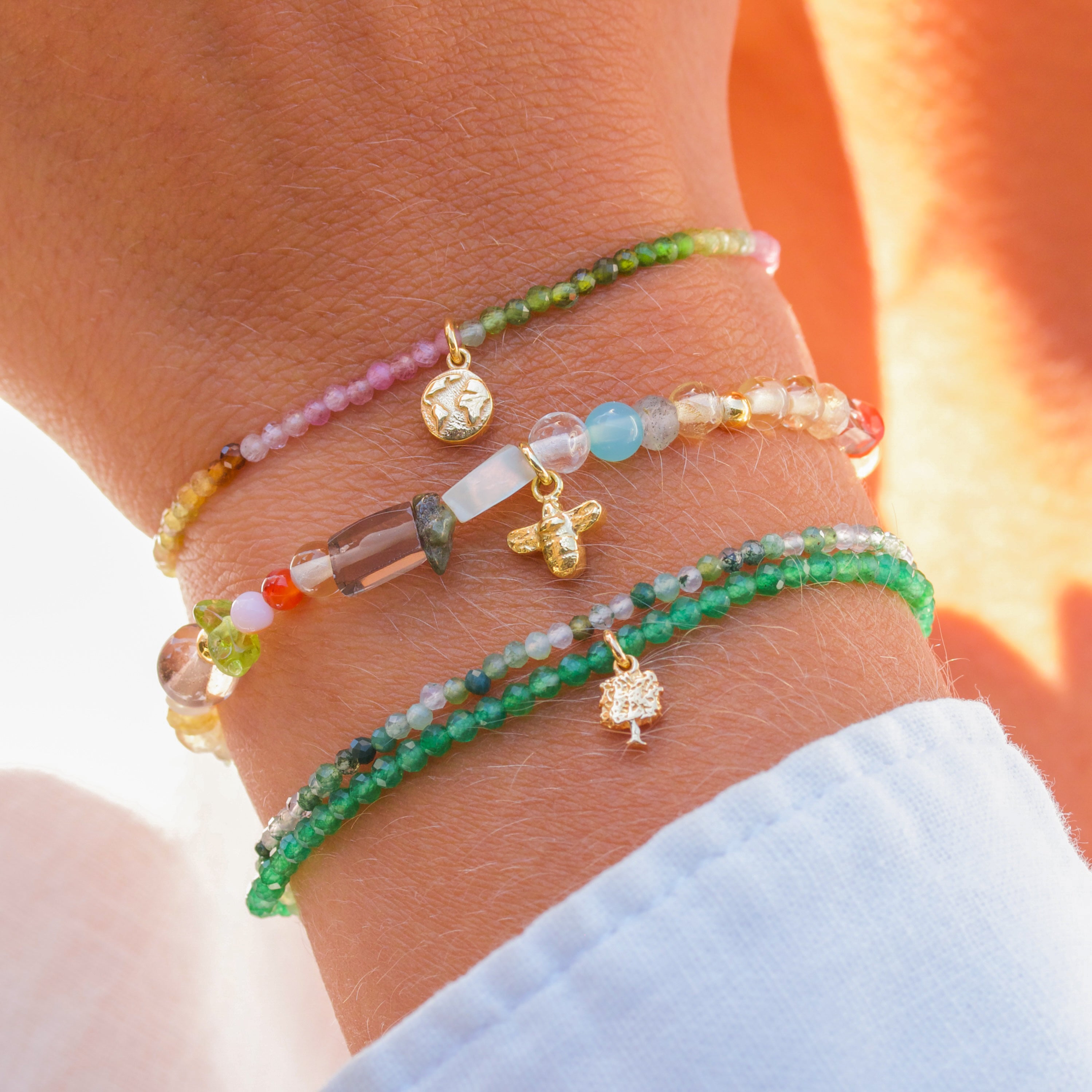 'Bee the change' đ Perle-armbĂ„nd