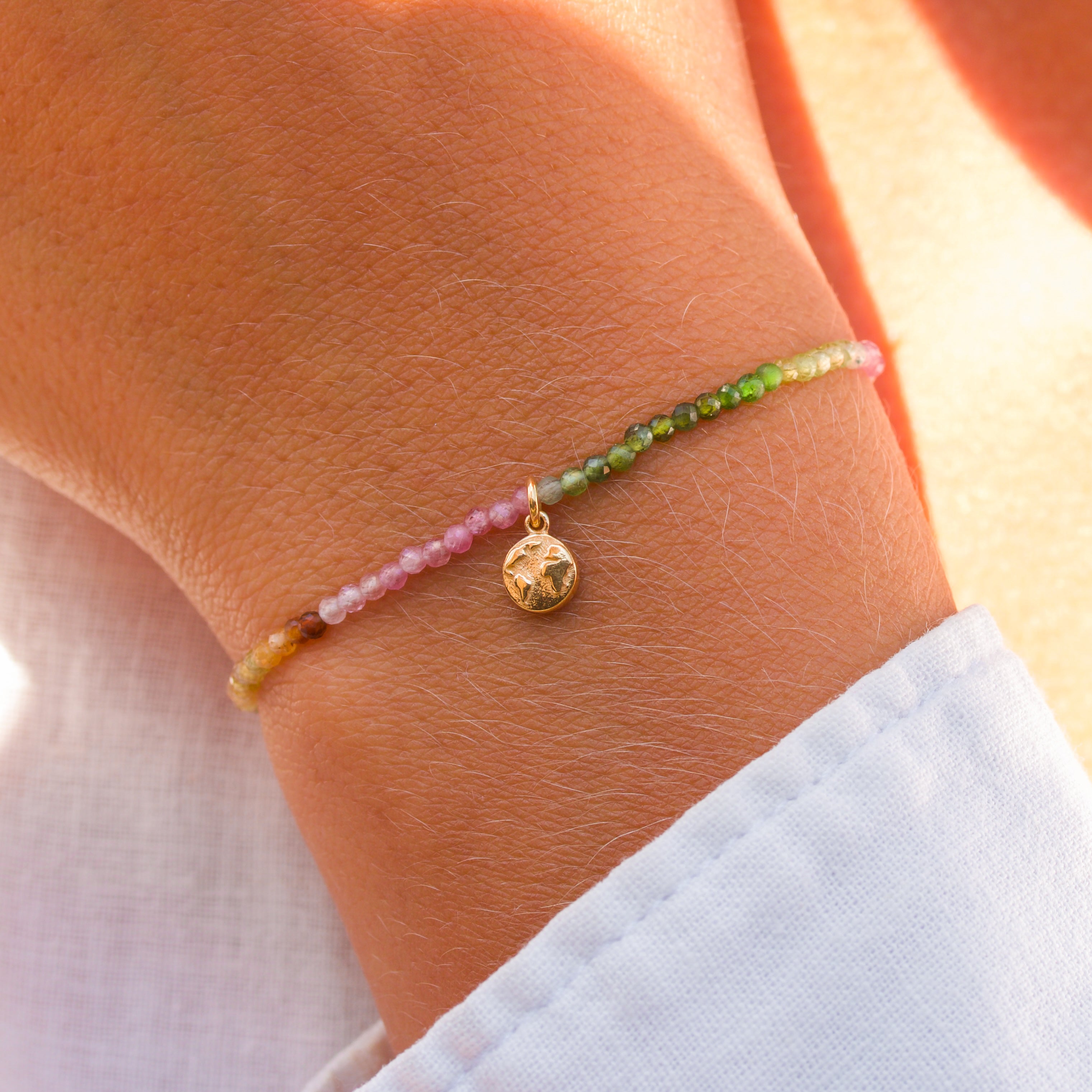 Moder Jord 🌍 Tourmaline Perle-armbånd