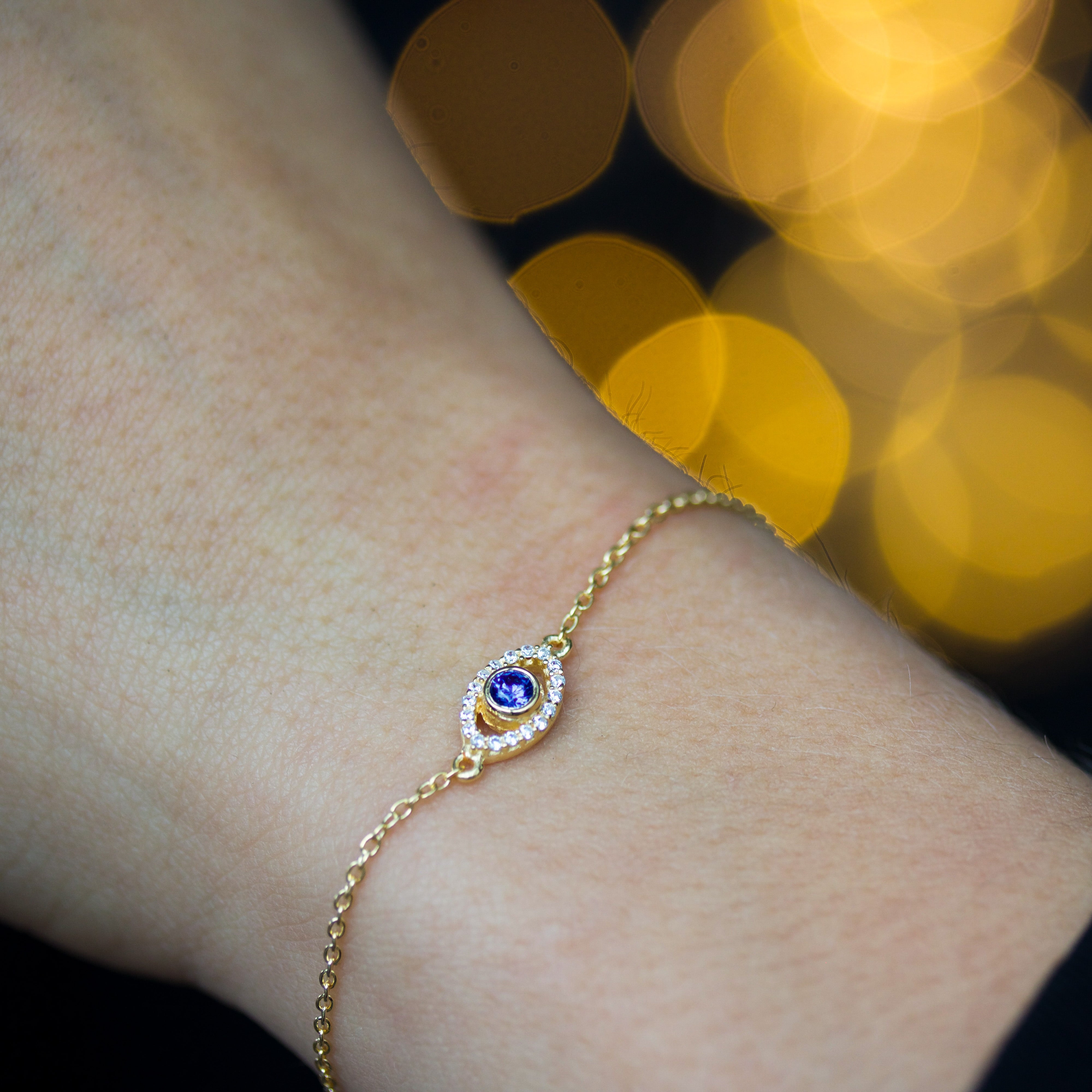 Sparkly Øje Armbånd Sølv