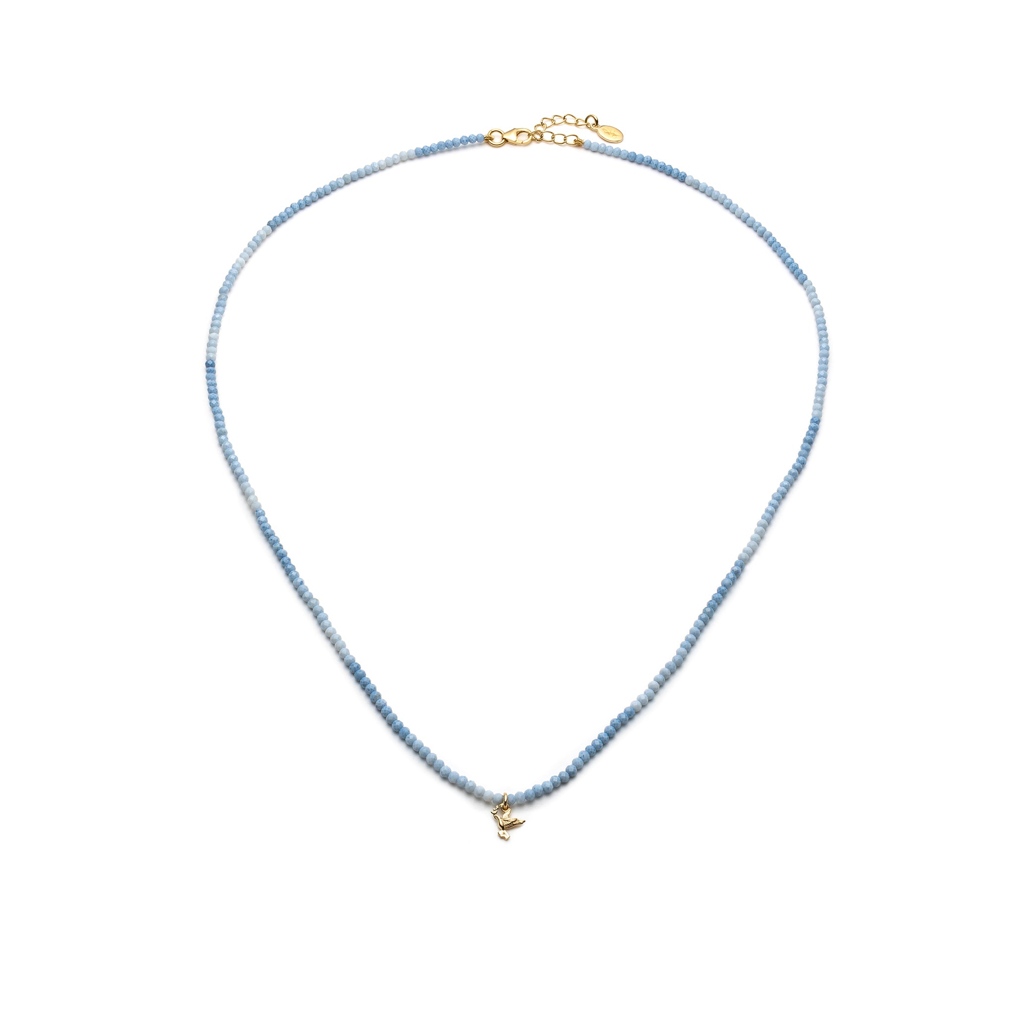Fred 🕊️ blå wrap Perle-armbånd og halskæde