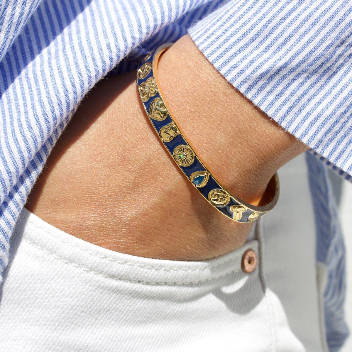 Verdensmål Armring Blå