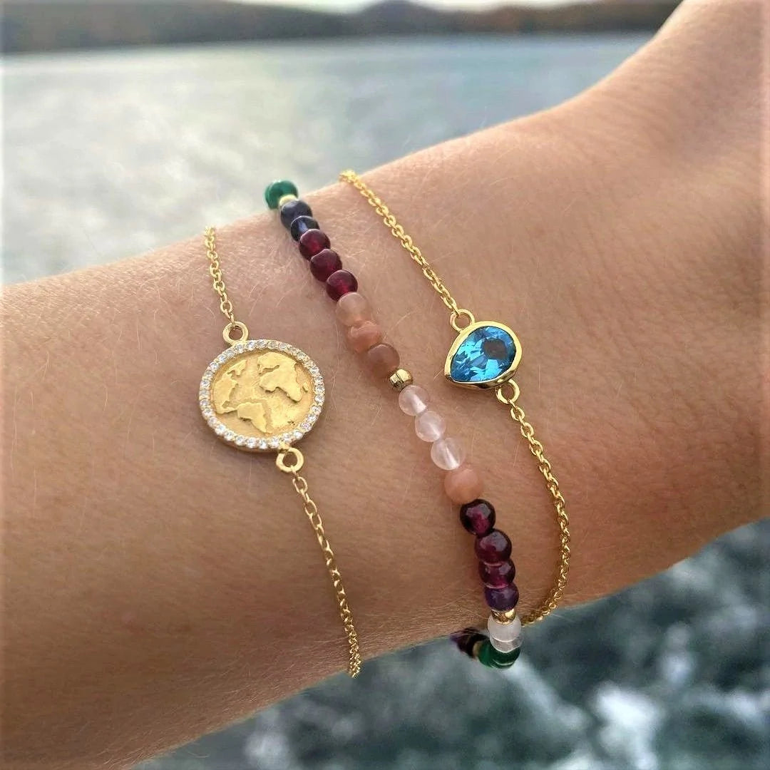 Moder Jord  🌍 Armbånd Sølv