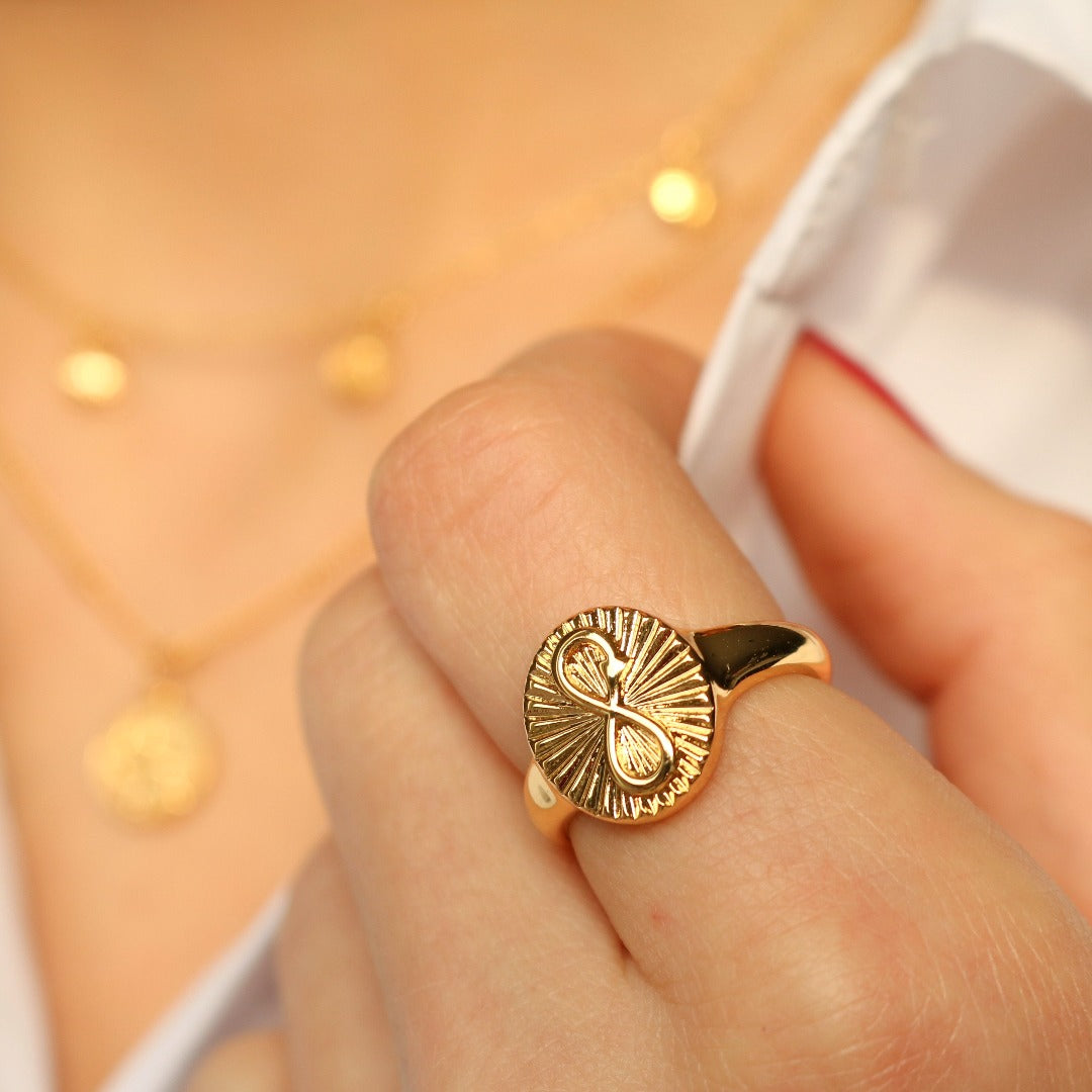 Uendelighed Signet Ring