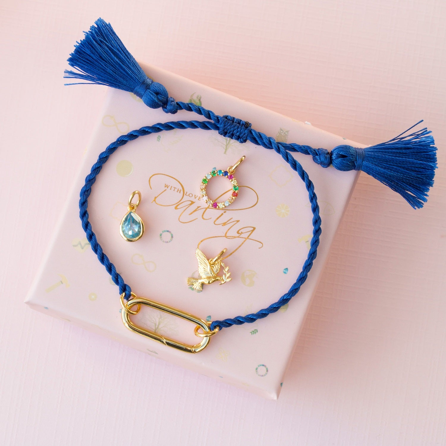Smile charms armbånd