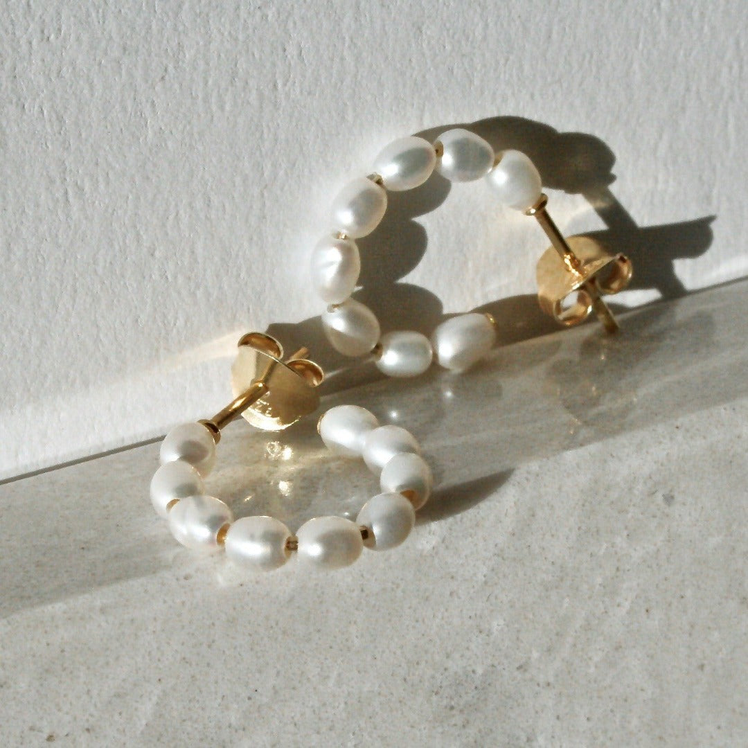 Små Perle Hoops