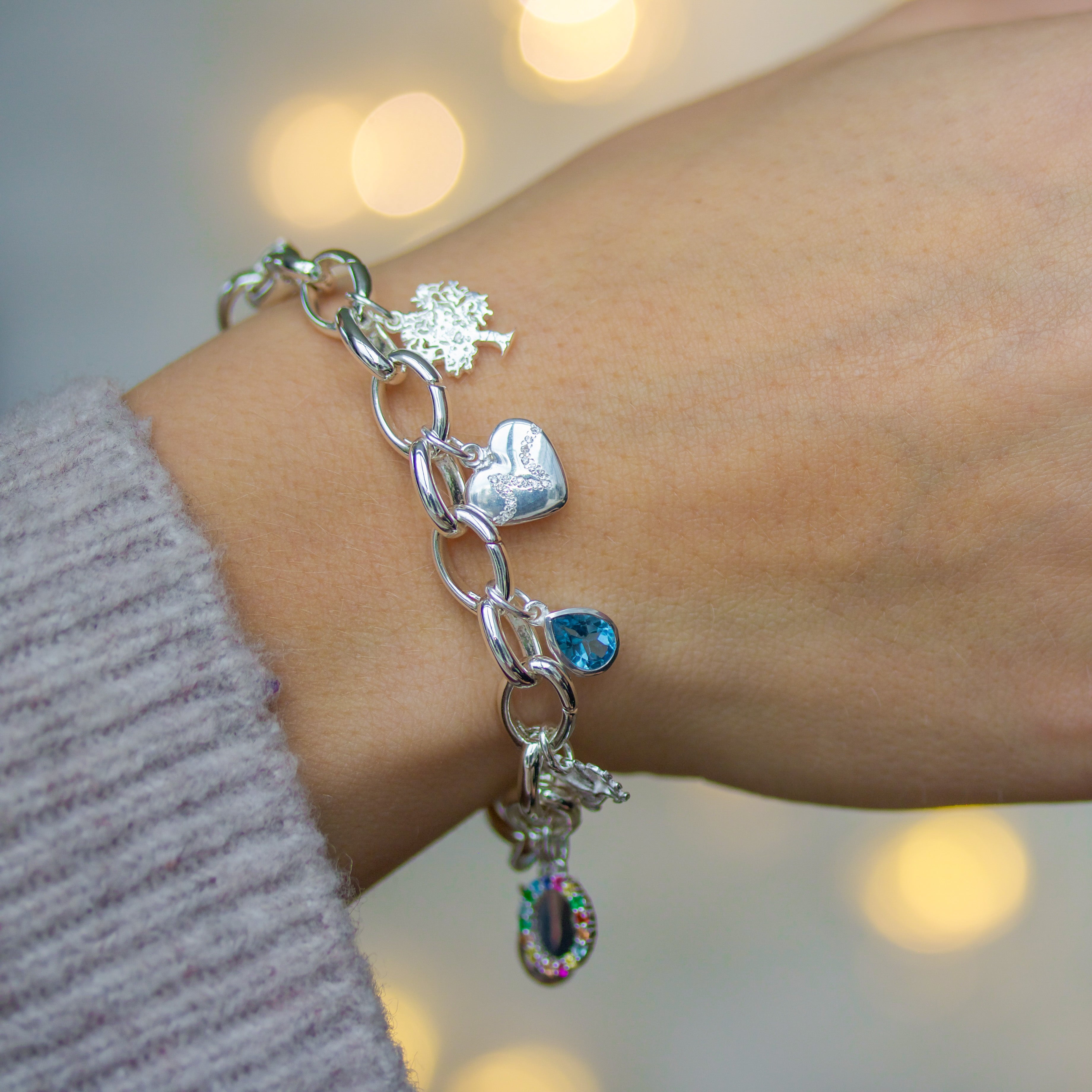 Verdensmåls Link Armbånd - Sølv