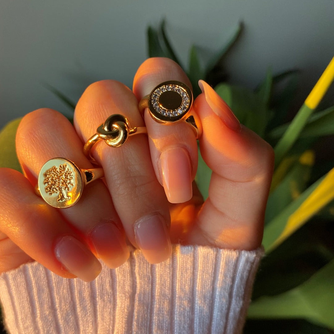 Livets cirkel Signet Ring