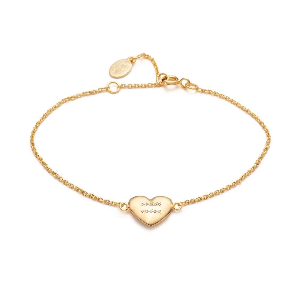 Lige Hjerter Armbånd