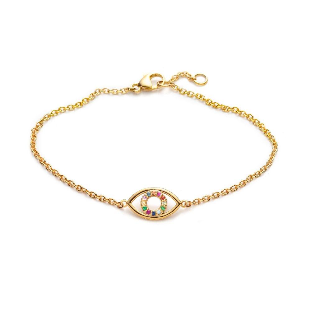 Regnbue Øje Armbånd