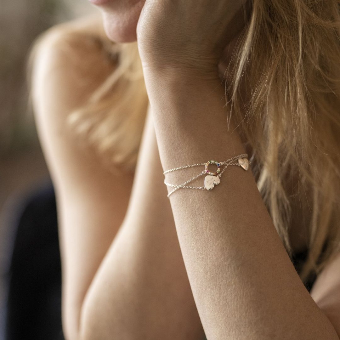Lige Hjerter Armbånd