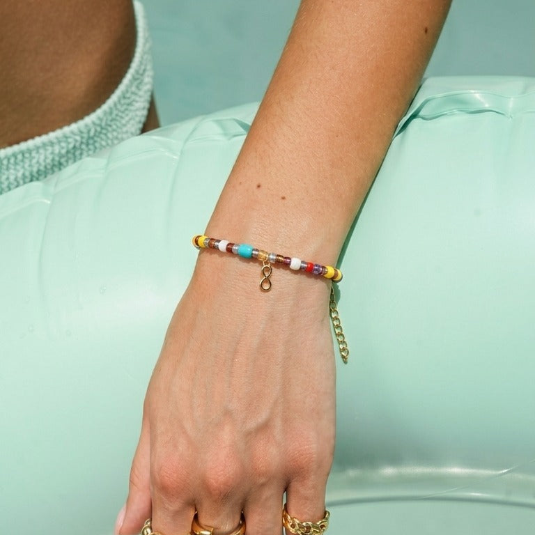 Unisex Uendelighed & Livet i Havet Perlearmbånd