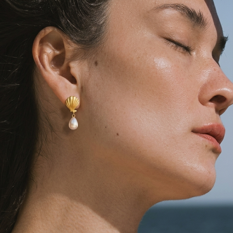 Mini Paloma Pearl ørering