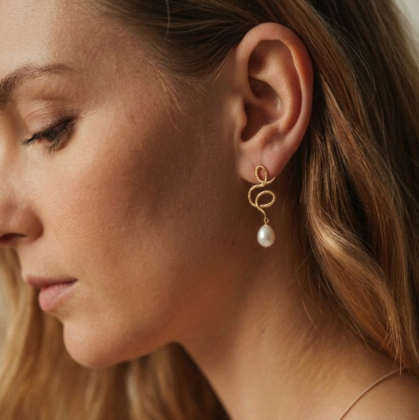Medusa Perle ørering
