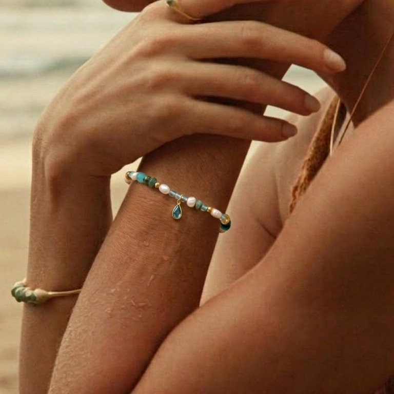 Vanddråbe Pure Perle-armbånd