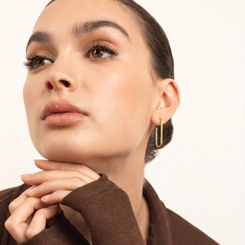 Mia Long Link Hoops