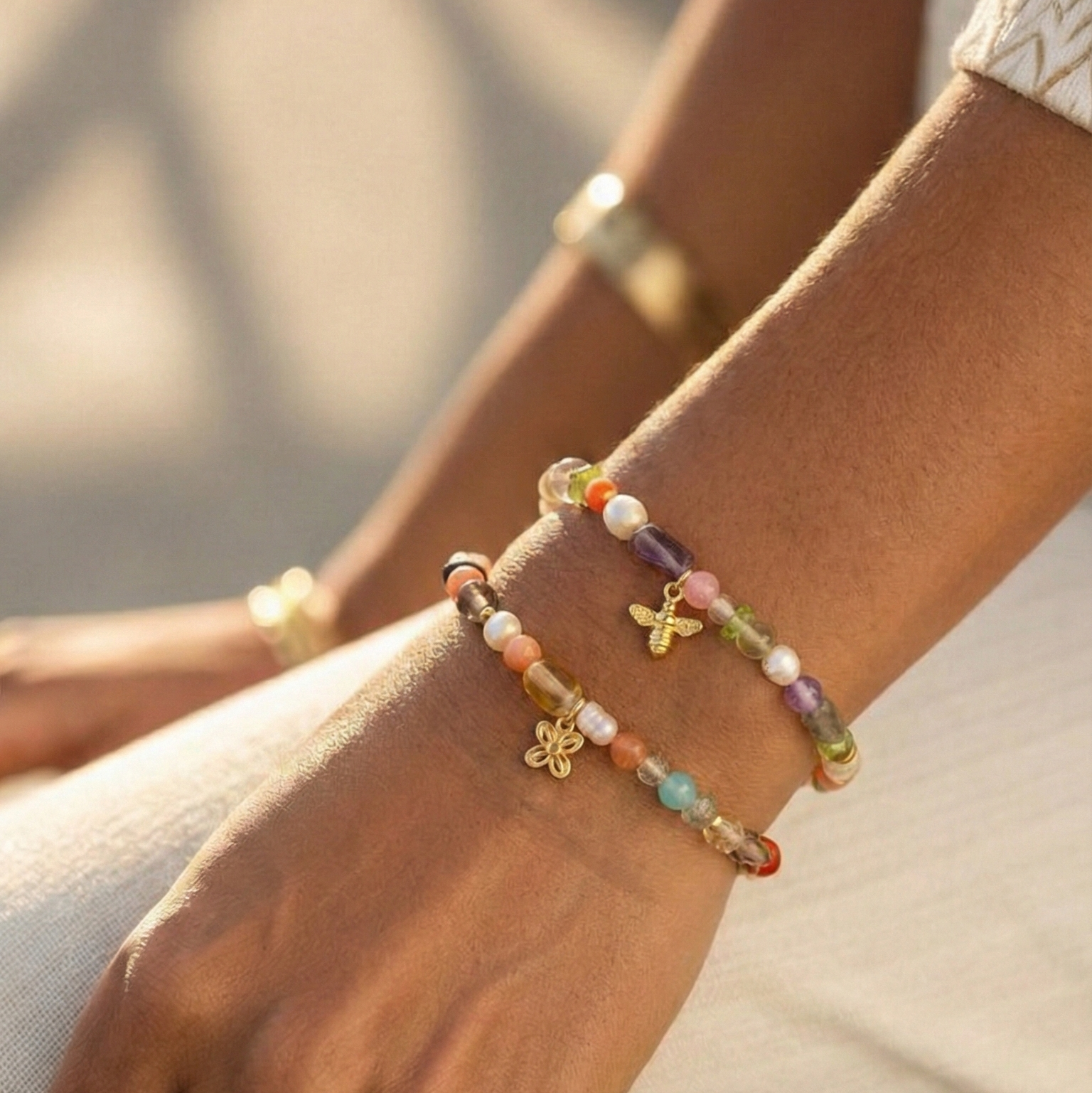 Bese Saka Perle-armbånd