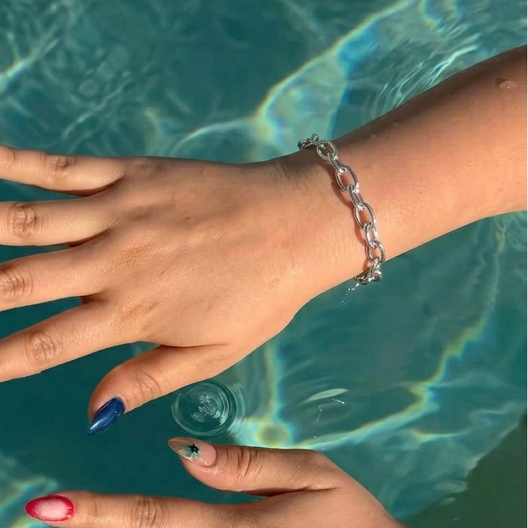 Verdensmåls Link Armbånd - Sølv