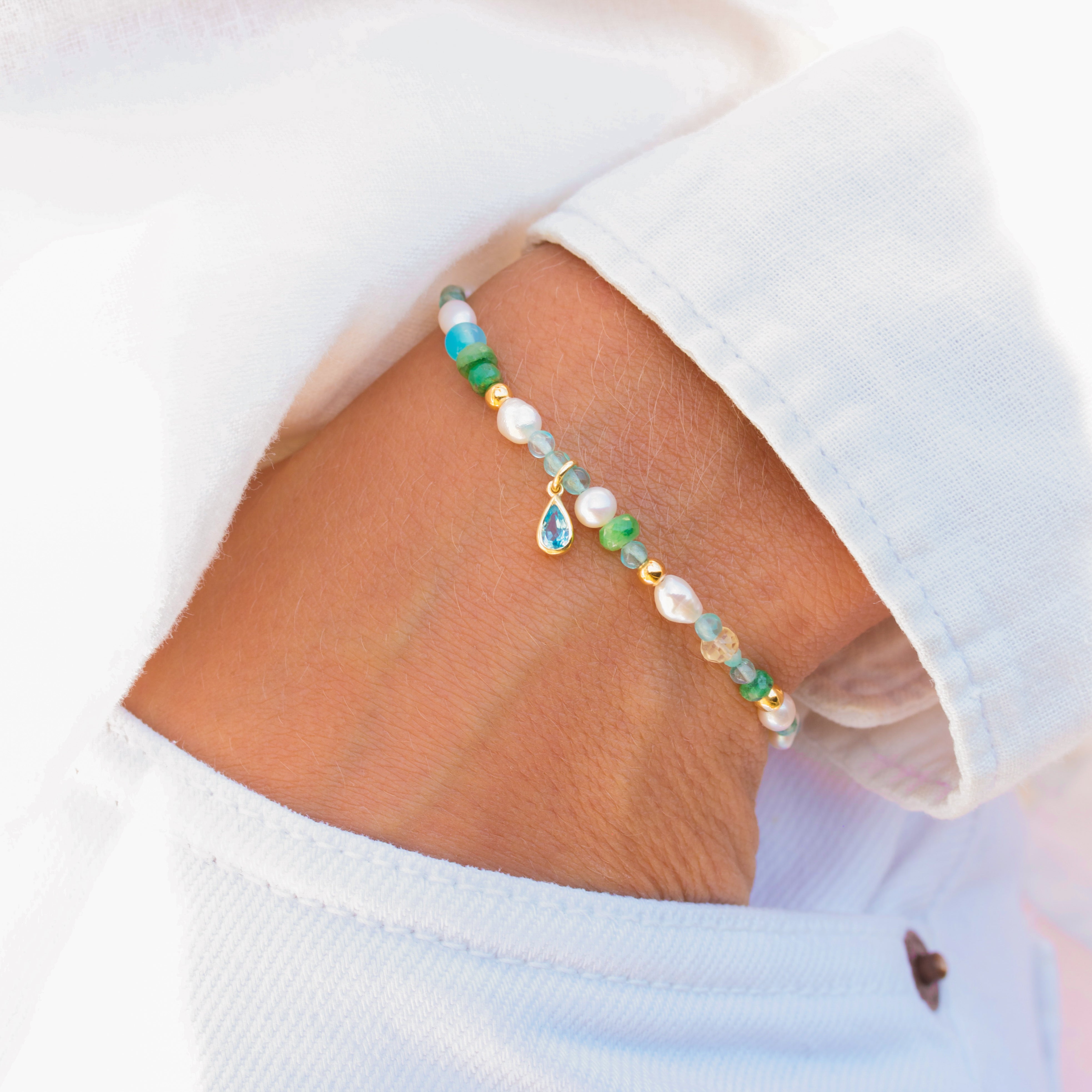 Vanddråbe Pure Perle-armbånd