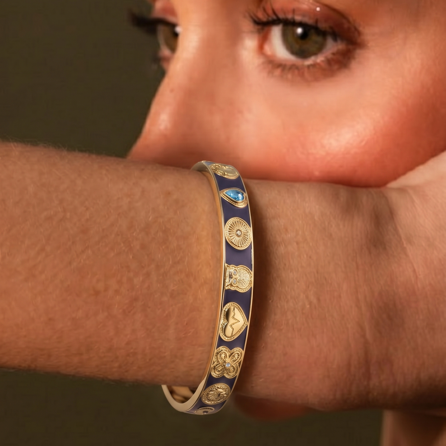 Verdensmål Armring Blå