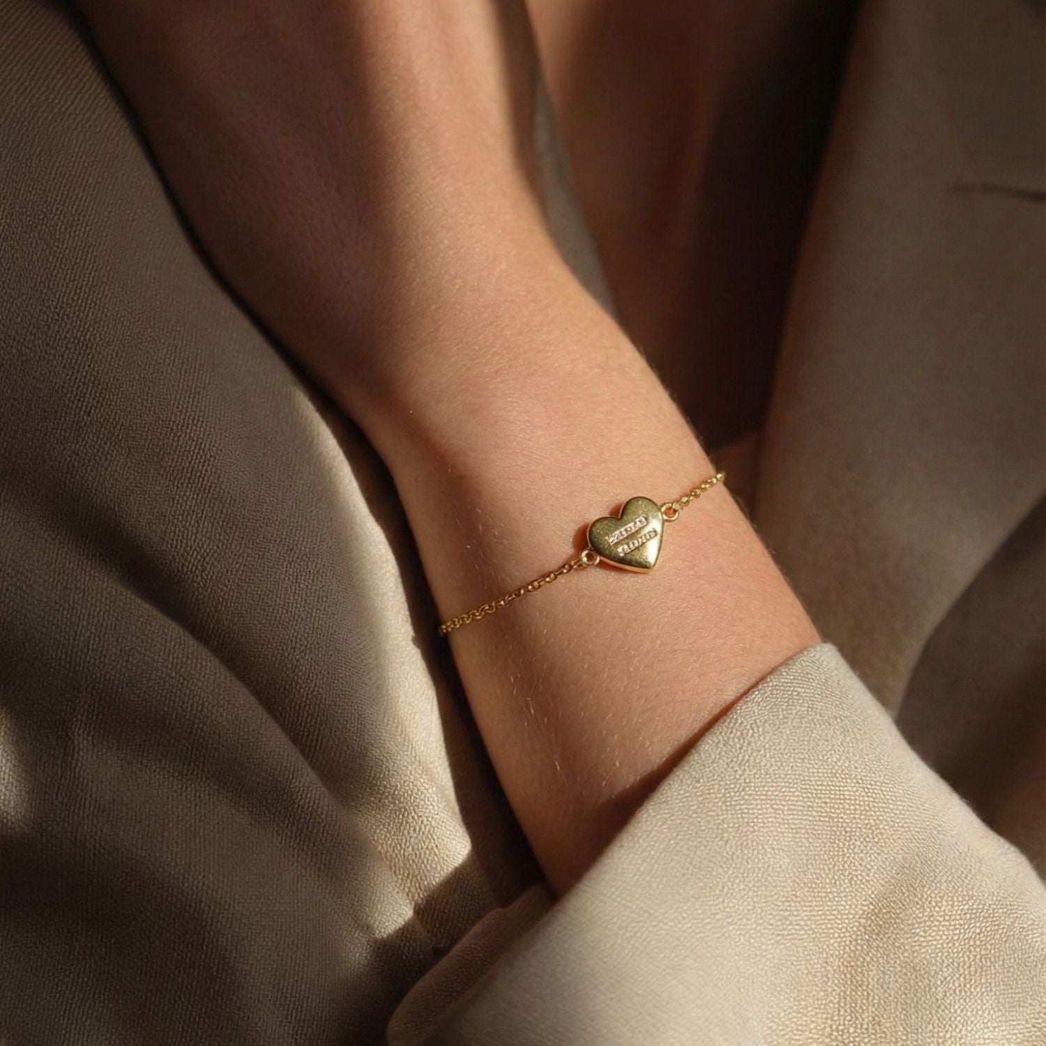 Lige Hjerter Armbånd