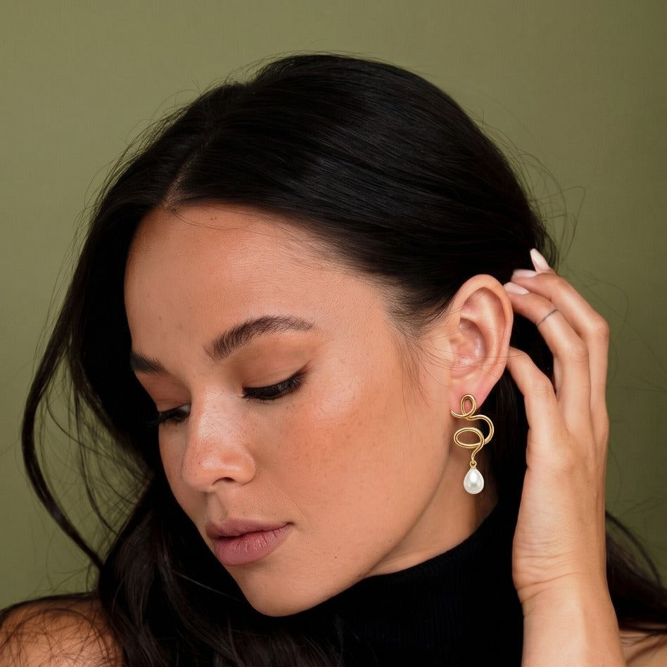 Medusa Perle ørering
